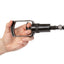 A hand model is holding an easy-grip trigger handle for a body pump kit. 