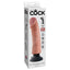 A box by Pipedream stands against a white backdrop and has a 9 inch vibrating dildo with balls on it on the front.