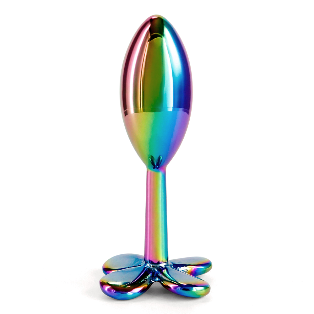 Rear Assets Rainbow Metal Clover Mini Butt Plug | Anal Toys Sexyland Rear Assets Rainbow Metal Clover Mini Butt Plug | Anal Toys Sexyland