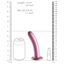 Ouch! 6" Smooth Silicone G-Spot Dildo With Suction Cup