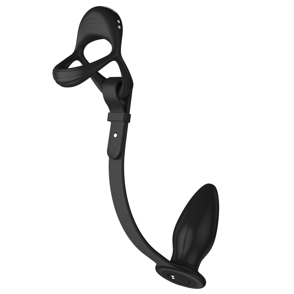 Running Wild Vibrating Silicone Cock & Ball Ring + Anal Plug Sexyland Running Wild Vibrating Silicone Cock & Ball Ring + Anal Plug Sexyland
