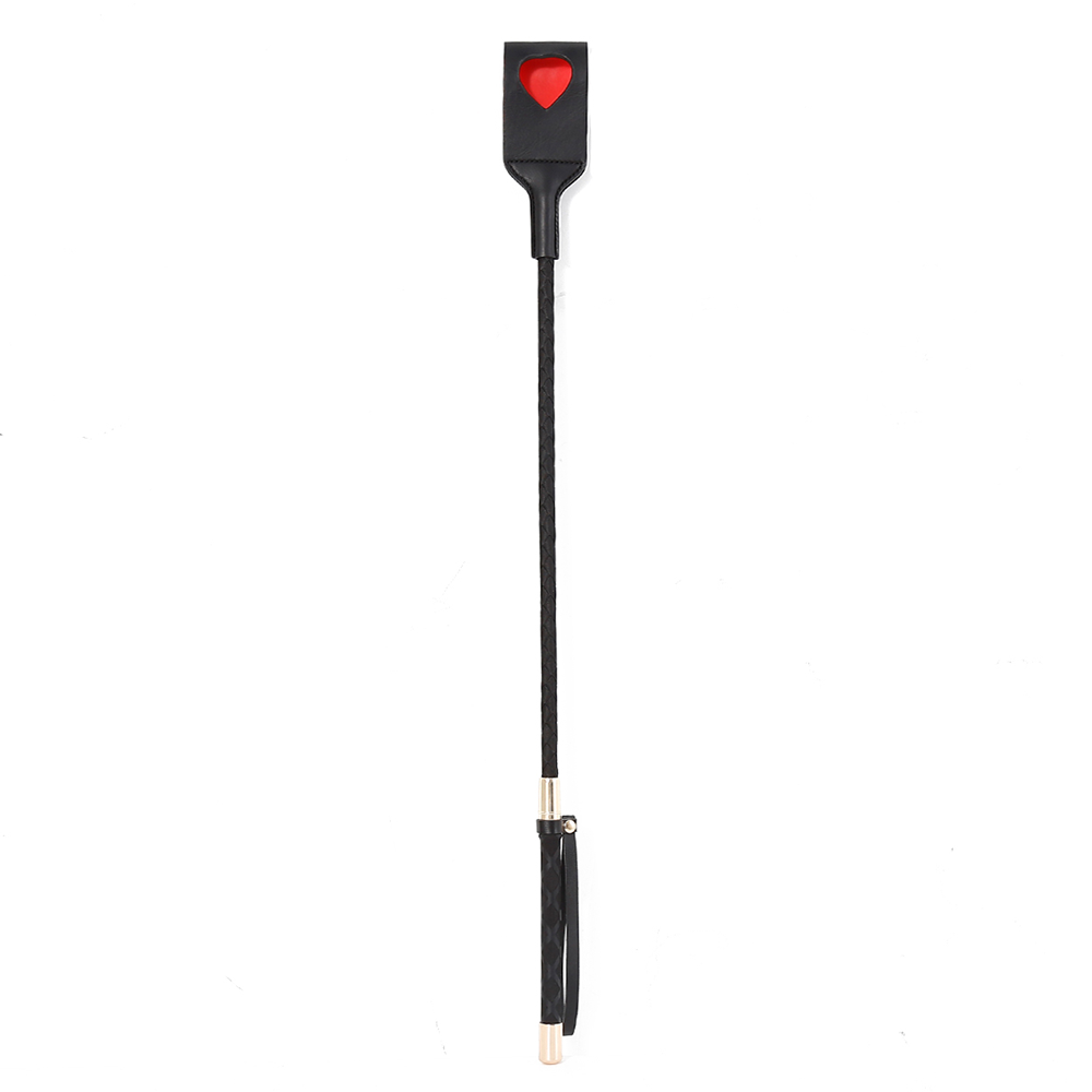 Sexyland Faux Leather Heart Cutout Riding Crop | Adult BDSM Toys Sexyland Faux Leather Heart Cutout Riding Crop | Adult BDSM Toys