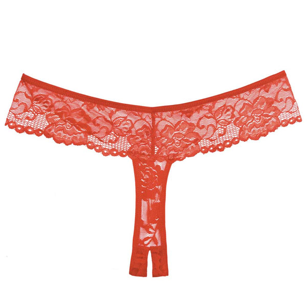 Allure Adore Chiqui Love Crotchless Floral Lace Thong Panty Sexyland