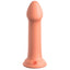 Dillio Big Hero 6" Platinum Cured Silicone G-Spot Dildo. Stimulate your G-spot or prostate w/ this hygienically superior dildo's bulbous head & curved shaft! Suction-cupped for strap-on play. Peach. (3)