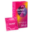 Durex Pleasure Me Latex Condoms are uniquely shaped for easy application & have uniquely positioned ribs & raised dots for the receiver's stimulation. 10 pack.