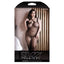 Fantasy Lingerie Uninhibited Crotchless Footless Bodystocking has a criss-cross halter neck + an open-crotch & footless design for comfortable all-day wear. Package.