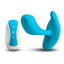  Inya Eros Unisex Remote Control G-Spot & P-Spot Vibrator has a bulbous head atop a flexible curved neck, perfect for delivering 10 vibration modes to the G-spot or prostate. Blue.