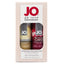 JO Champagne & Red Velvet Cake Flavoured Lubricant 2-Pack includes 2x 60ml tubes of JO H2O Champagne & Red Velvet Cake flavoured lubricants to celebrate your special occasions. Package.
