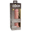 King Cock Elite 8" Dual Density Silicone Dildo With Suction Cup is made from dual-layered silicone w/ a firm core, soft skin-like outer & a stronger suction cup than ever. Package.