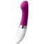  Lelo Gigi 2 Vibrating G-Spot Massager has a curved shaft with a flat, angled head for perfect G-spot or clitoral pleasure w/ 8 vibration modes in 8 intensities! Deep rose.
