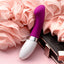  Lelo Gigi 2 Vibrating G-Spot Massager has a curved shaft with a flat, angled head for perfect G-spot or clitoral pleasure w/ 8 vibration modes in 8 intensities! Deep rose. Editorial. 