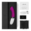  Lelo Gigi 2 Vibrating G-Spot Massager has a curved shaft with a flat, angled head for perfect G-spot or clitoral pleasure w/ 8 vibration modes in 8 intensities! Deep rose. Accessories.