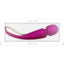  Lelo Smart Wand Vibrator 2 - Large has 10 vibrating functions, a sleek ergonomic handle for great grip & control + a longer-lasting battery for hours of fun! Deep-rose. Package.