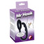 Mr Hook Cock Ring With P-Point Stimulator combines a classic cock ring w/ a flexible, textured P-spot arm for awesome prostate & perineal stimulation! Package.