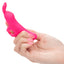 Neon Vibes The Flirty Vibe Finger Vibrator With Tickling Bunny Ears delivers 10 vibration modes through its buzzing rabbit ears for precise stimulation. On-hand.