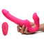 Strap-U Mighty Clitoral Licker Inflatable Vibrating Strapless Strap-On has 10 vibration modes in both heads, an inflatable vaginal bulb + 10 speeds of clitoral licking for the wearer to enjoy! On-hand.