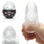 Tenga Egg Masturbator - Clear Lovers Edition has a stimulating heart-shaped interior texture & is clear so you can see the action w/ a partner! On-hand.