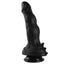 X-Men - 7" Nick's Cock Semi-Realistic Dildo - uniquely shaped 7-inch silicone dildo has a phallic head & a shaft w/ ridges, bumps & pointed clitoral/perineal nodes + a harness-compatible suction cup. Black