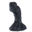 Fantasy Coxplay Ogre | Textured Monster Dildo w/ Suction Cup - unique dildo boasts a gargantuan 3" girth & lots of stimulating textures on the head, shaft & base for stimulation that's out-of-this-world. Black