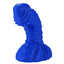 Fantasy Coxplay Ogre | Textured Monster Dildo w/ Suction Cup - unique dildo boasts a gargantuan 3" girth & lots of stimulating textures on the head, shaft & base for stimulation that's out-of-this-world. Blue