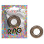 CalExotics® - Ring - This cockring traps blood flow in your erection to help keep it harder for longer & intensify your orgasm. Smoke colour, package image