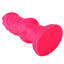 Fantasy Coxplay Merman | 7.5" Monster Dildo w/ Suction Cup - mermaid dong has a human penis head & a shaft lined w/ contoured gill-like grooves for more stimulation + suction cup. Pink 2