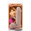 A Loverboy Cowboy realistic dildo sits in its plastic clear packaging with an animated cowboy on the front. 