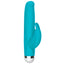 The Rabbit Company Mini Rabbit Vibrator With Internal & External Clitoral Stimulation in Teal Blue Waterproof Silicone
