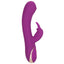 Jack Rabbit® Signature - Silicone Thumping Rabbit Vibrator - has 3 thumping settings in the shaft's bulbous G-spot tip & clitoral bunny ears for dual stimulation. Purple