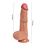  7.8" Realistic Dual-Density Silicone Dildo With Suction Cup has sculpted phallic details with dual-density silicone for a soft exterior & firm inner core to feel like a realistic erection. Dimensions.