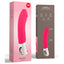 Fun Factory Big Boss is a powerful vibrator w/ curved tip for those who like it big. 12 deep frequency yet quiet vibration programs. Waterproof naturalistic sex toy in pink - package
