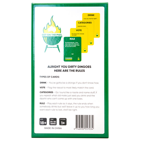 Cooked Aussies Hilarious Drinking Card Game for Adults Sexyland