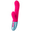 FemmeFunn® - Delola Ribbed Rabbit Vibrator  Pink - dual density and flexible features