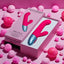 FemmeFunn® - Delola Ribbed Rabbit Vibrator Pink in box presentation
