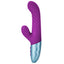 FemmeFunn® - Delola Ribbed Rabbit Vibrator Purple - side profile