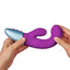 FemmeFunn® - Delola Ribbed Rabbit Vibrator Purple - flexible shaft