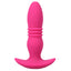 A Play Rise Thrusting Vibrating Anal Plug With Remote while thrusting at 6 speeds & offers 10 vibration patterns you can control w/ a wireless remote. Pink. (2)
