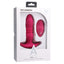A Play Rise Thrusting Vibrating Anal Plug With Remote while thrusting at 6 speeds & offers 10 vibration patterns you can control w/ a wireless remote. Pink-package.
