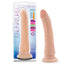Au Naturel - Mr. Slim suction-cupped dong has a phallic head & veiny shaft in dual-density TPE w/ a firm core & realistically soft outer. Package.