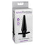 Anal Fantasy Collection Mini Anal Teazer Vibrating Plug has a tapered tip for easy entry & a stopper base to hold it at a safe depth. Twist the dial to activate multispeed vibrations & enjoy. Package.