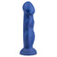 Avant Suko 8" Dual-Density Bulbous Silicone Dildo has a bulbous shaft & firm core + soft outer for a realistic feeling. The suction cup is harness-compatible for solo or partnered play. Indigo.