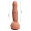  Azazel's Penis 7" Dual-Layered Silicone Cock With Foreskin feels just like a real erection with a soft exterior & a firm inner core, plus sculpted phallic details including foreskin. Dimensions.