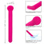 Bliss Liquid Silicone Clitoriffic Clitoral Vibrator has a spoon-shaped tip for maximum contact & has 10 vibration speeds to enjoy. Dimension & features.