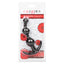 Booty Call Booty Beads - trio of anal beads has a rocking base for safe & easy removal. Black, package