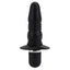 Booty Call Booty Buzz Ribbed Vibrating Anal Probe - tapered body, 10 vibration modes w/ a ribbed texture and flared end. Black