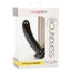 Boundless 6" Ridged Dong w/ Suction Cup - solid curved shaft w/ ridged texture for more stimulation & a harness-compatible suction cup. Black 10