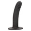 Boundless 6" Ridged Dong w/ Suction Cup - solid curved shaft w/ ridged texture for more stimulation & a harness-compatible suction cup. Black