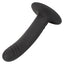 Boundless 6" Ridged Dong w/ Suction Cup - solid curved shaft w/ ridged texture for more stimulation & a harness-compatible suction cup. Black 6