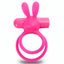 Screaming O Charged Ohare XL Vibrating Cockring for Couples - rechargeable cockring vibrator has clitoral rabbit ears & a large, textured double-ring design. Pink 2