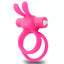 Screaming O Charged Ohare XL Vibrating Cockring for Couples - rechargeable cockring vibrator has clitoral rabbit ears & a large, textured double-ring design. Pink
